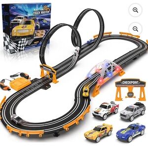 Track Master Racing Set with Loops - EUC